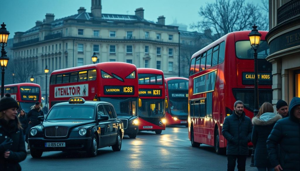 London winter transportation